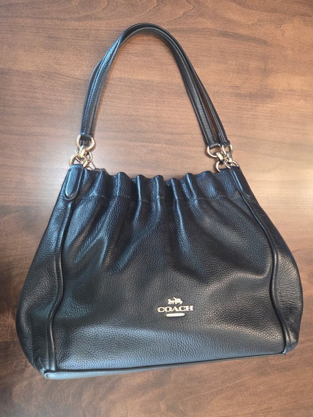 Coach Pebble Leather Shoulder Bag